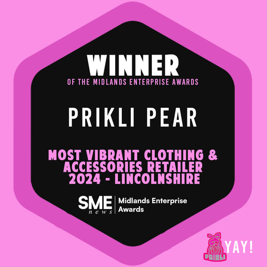 WINNER of Most Vibrant Clothing & Accessories Retailer 2024 - Lincolnshire, SME News