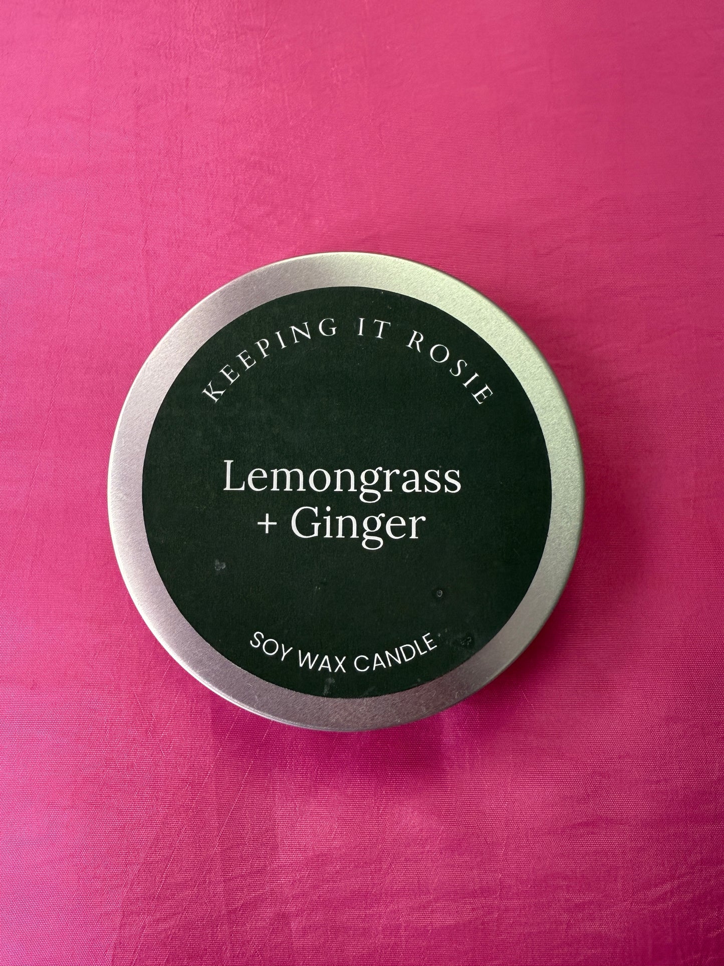 Lemongrass & Ginger candle by Keeping It Rosie