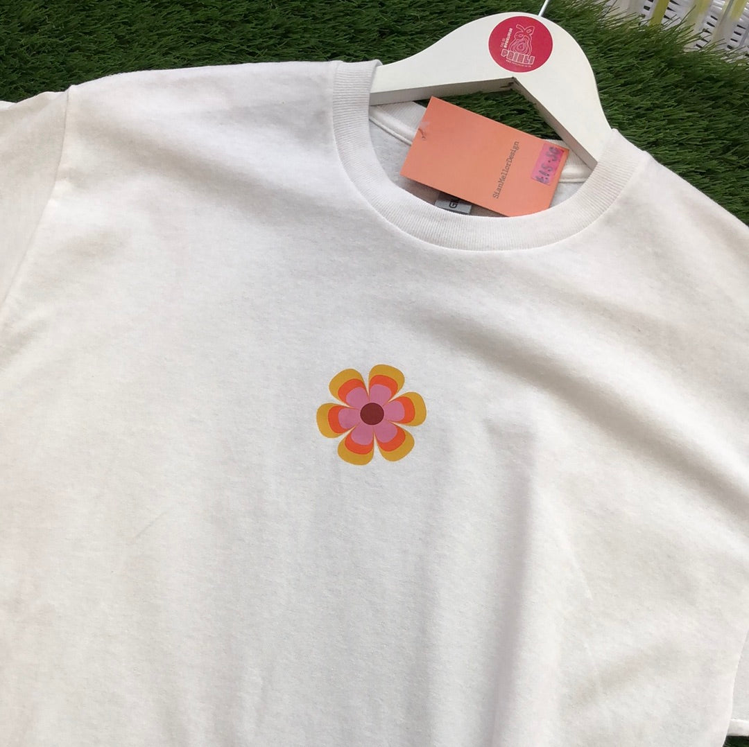 Sian Mellor White Flower T-Shirt