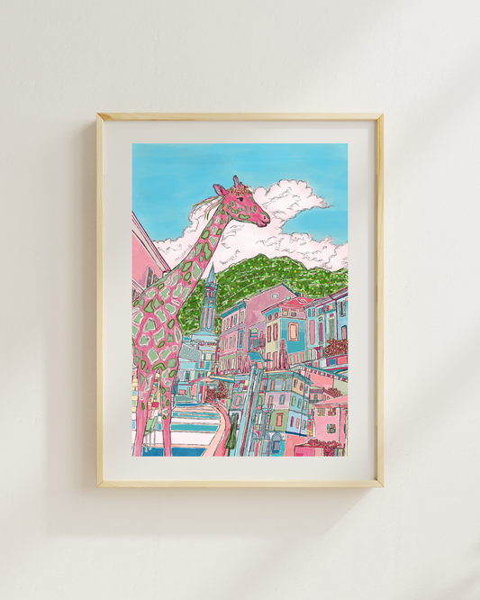Ciao From Lecco A4 Print by March & Butler