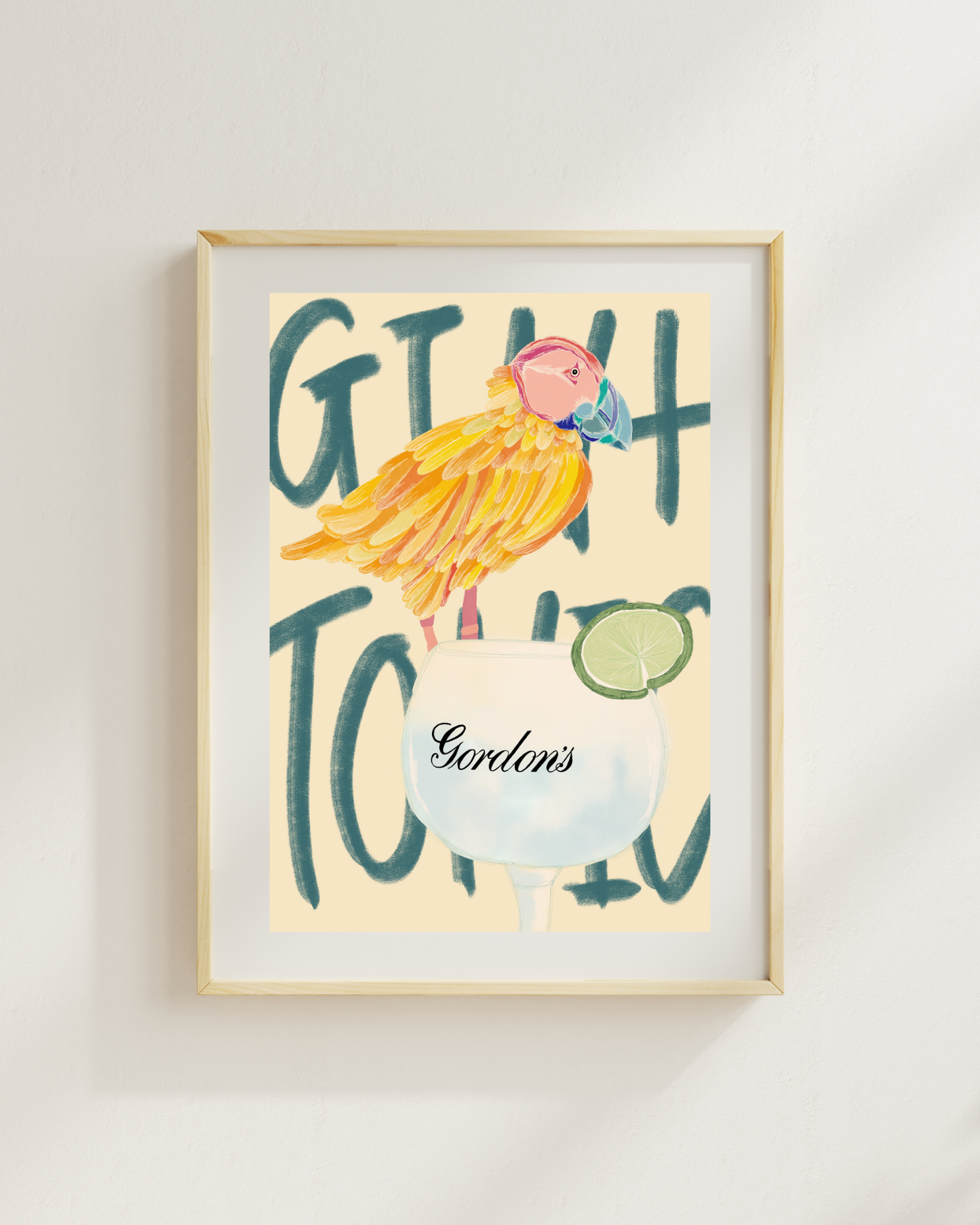 Gin With Gordon A5 Print by March & Butler