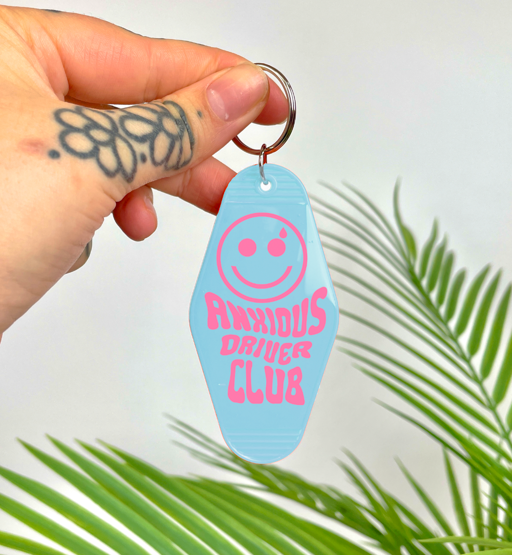 Motel Keychain - Anxious Drivers Club by Buba Goods