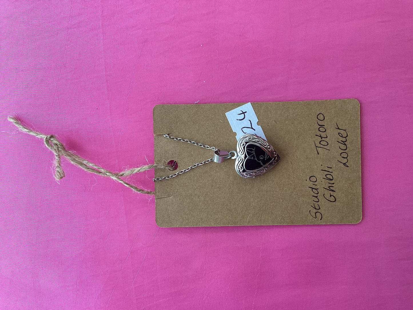 Studio Ghibli Totoro locket by Embroider Geek