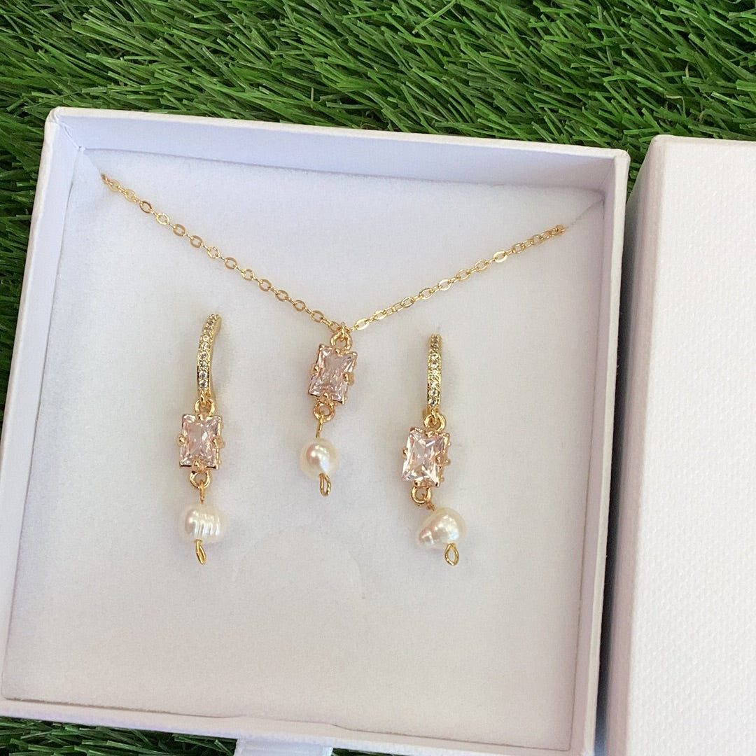 Sian Mellor Bridal Collection Necklace & Earring Set 005
