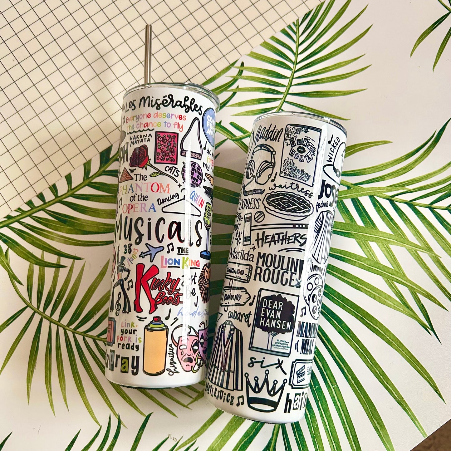 Tumbler bottles by Destiny May Design
