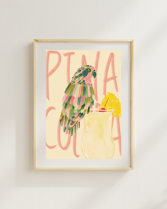 Pina Colada Perch A5 Print by March & Butler