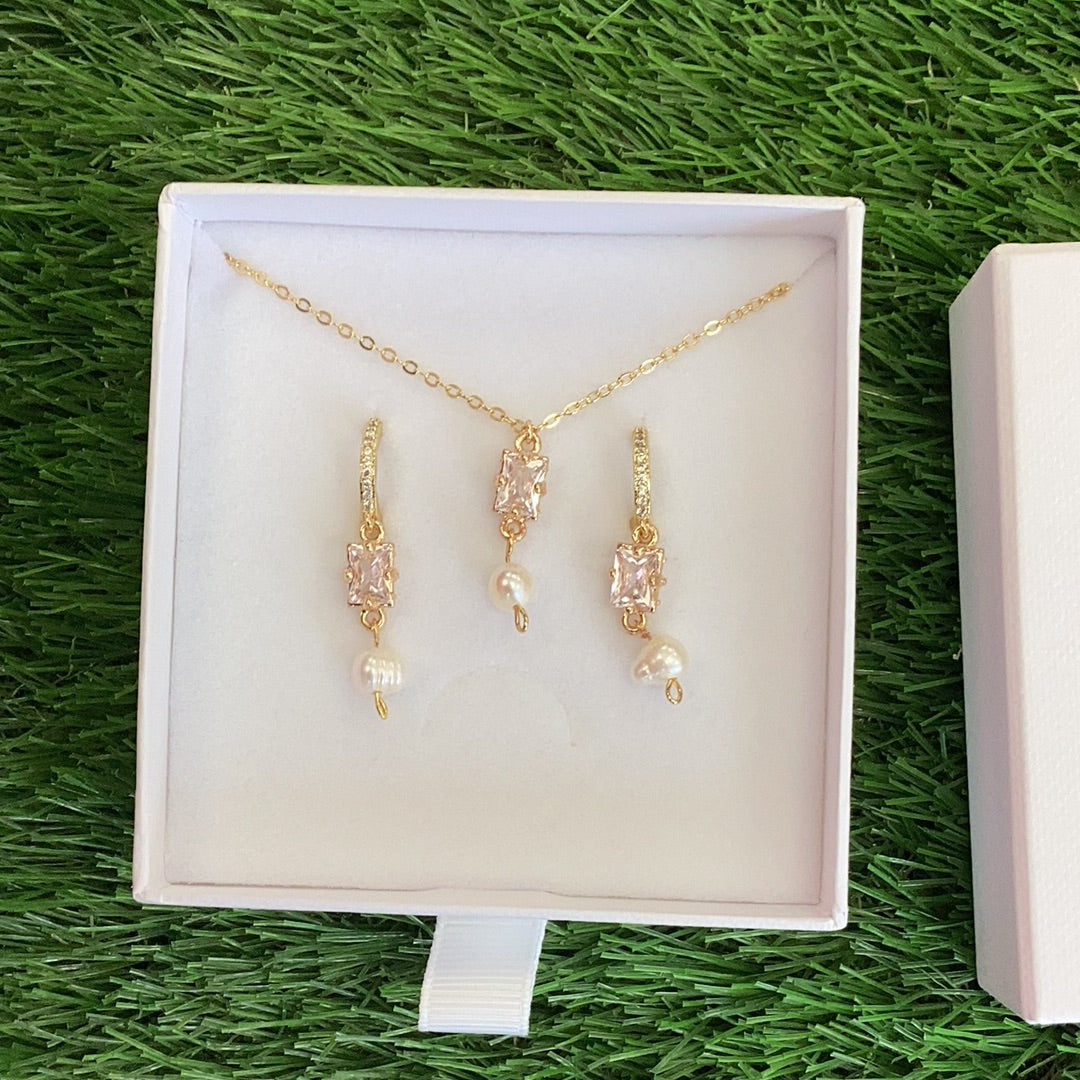 Sian Mellor Bridal Collection Necklace & Earring Set 005