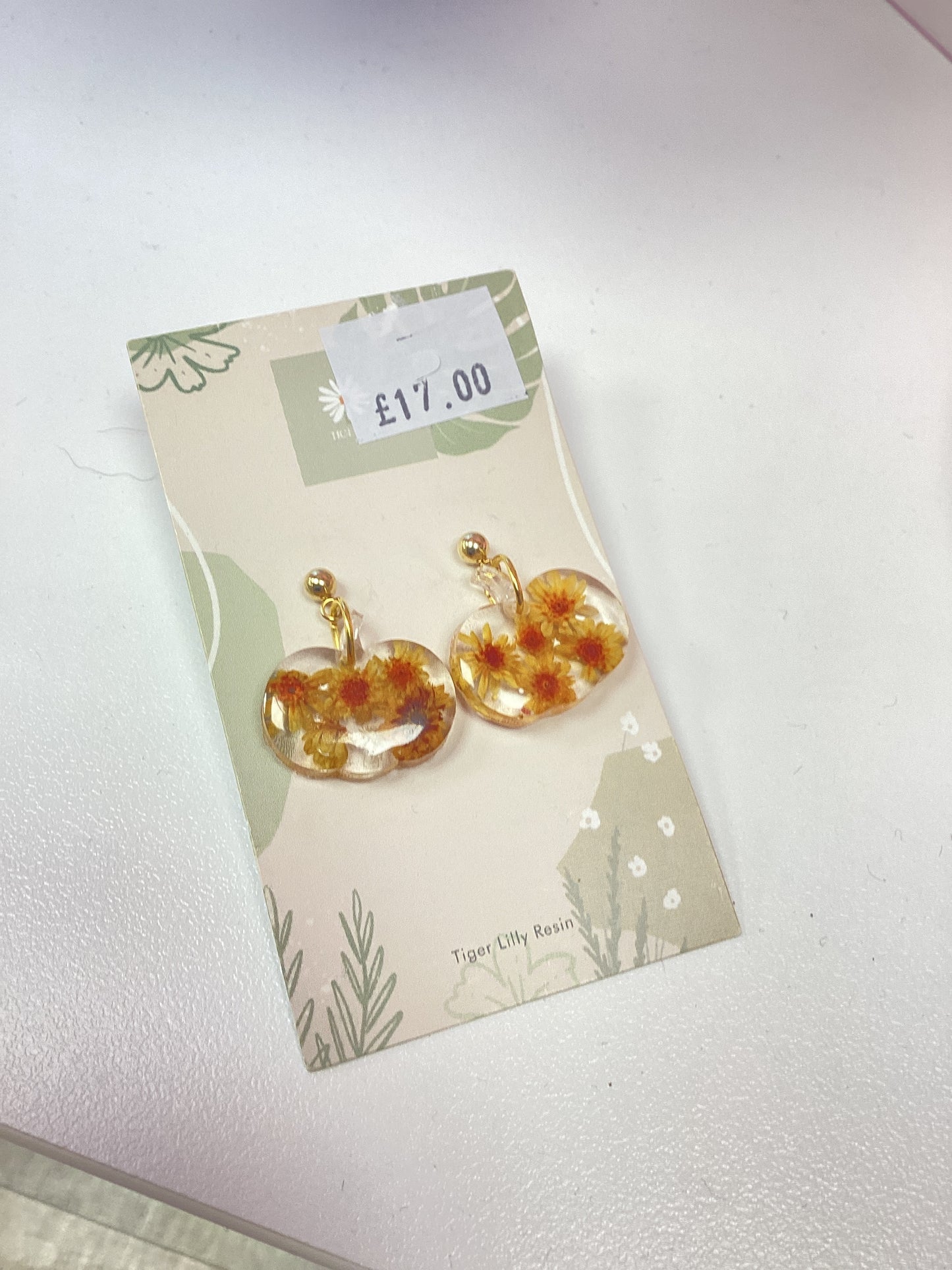 Resin Earrings by Tiger Lily Resin