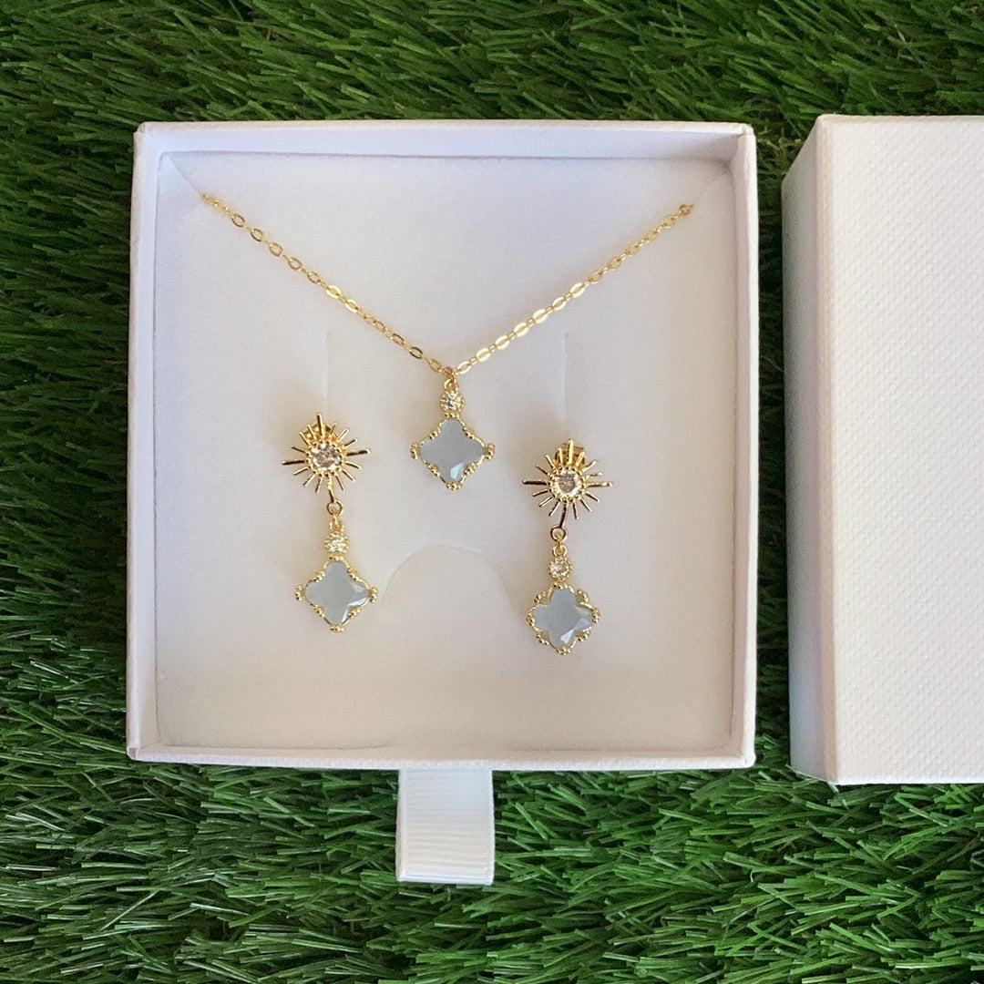 Sian Mellor Bridal Collection Necklace & Earring Set 006