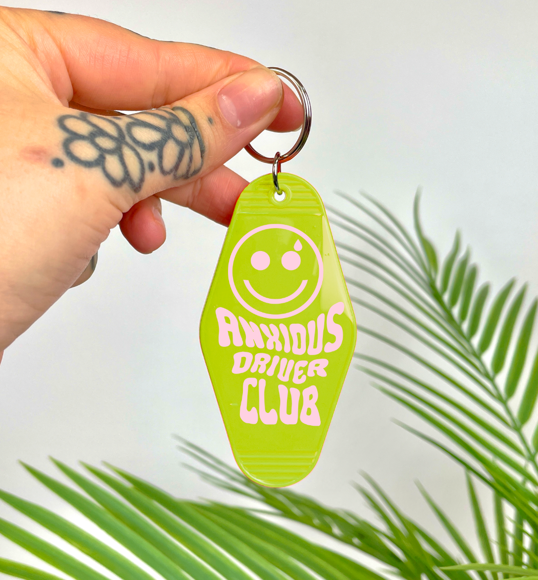 Motel Keychain - Anxious Drivers Club by Buba Goods