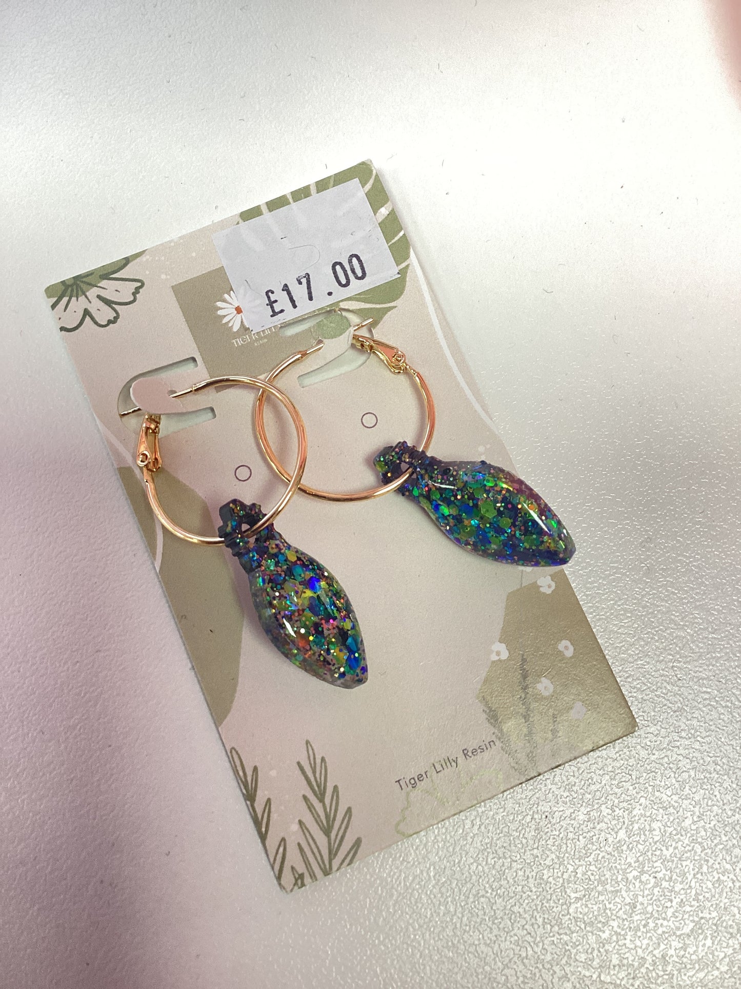 Resin Earrings by Tiger Lily Resin