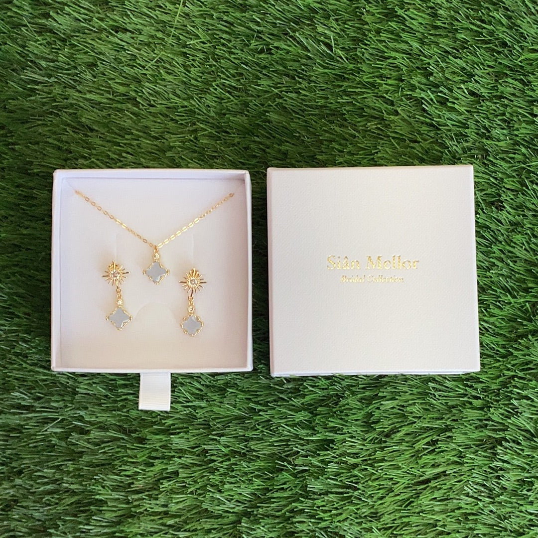 Sian Mellor Bridal Collection Necklace & Earring Set 006