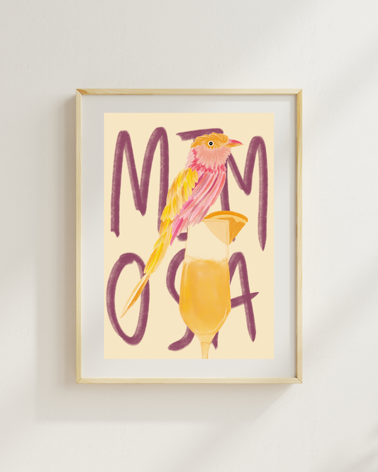 Mimosa Mornings A5 Print by March & Butler