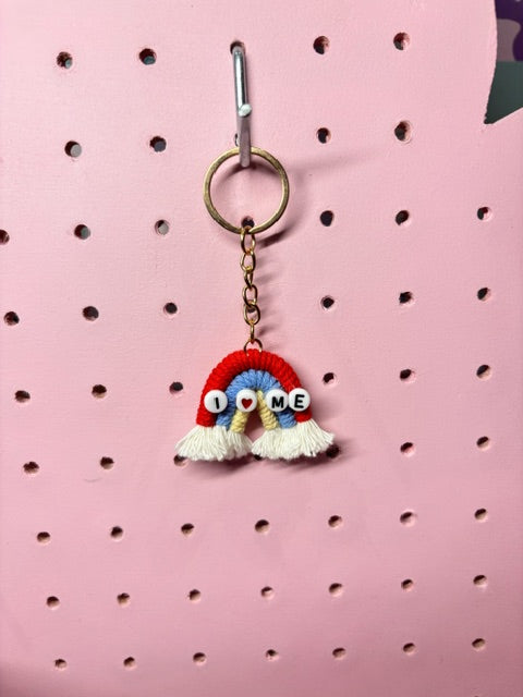 Rainbow Keyring by Moody Cow