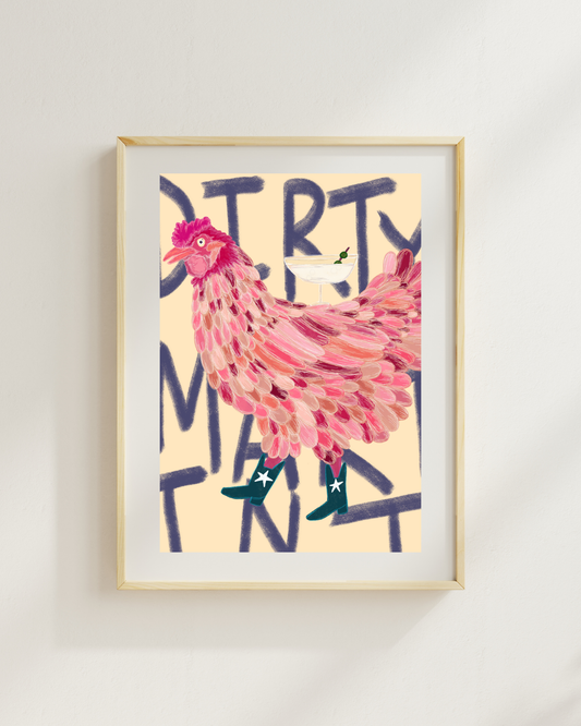 Filthy But Fabulous A5 Print by March & Butler