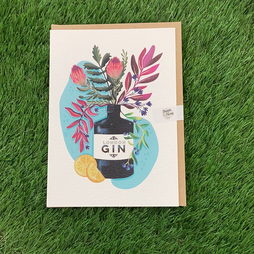 London Gin Card by Anna Cheng