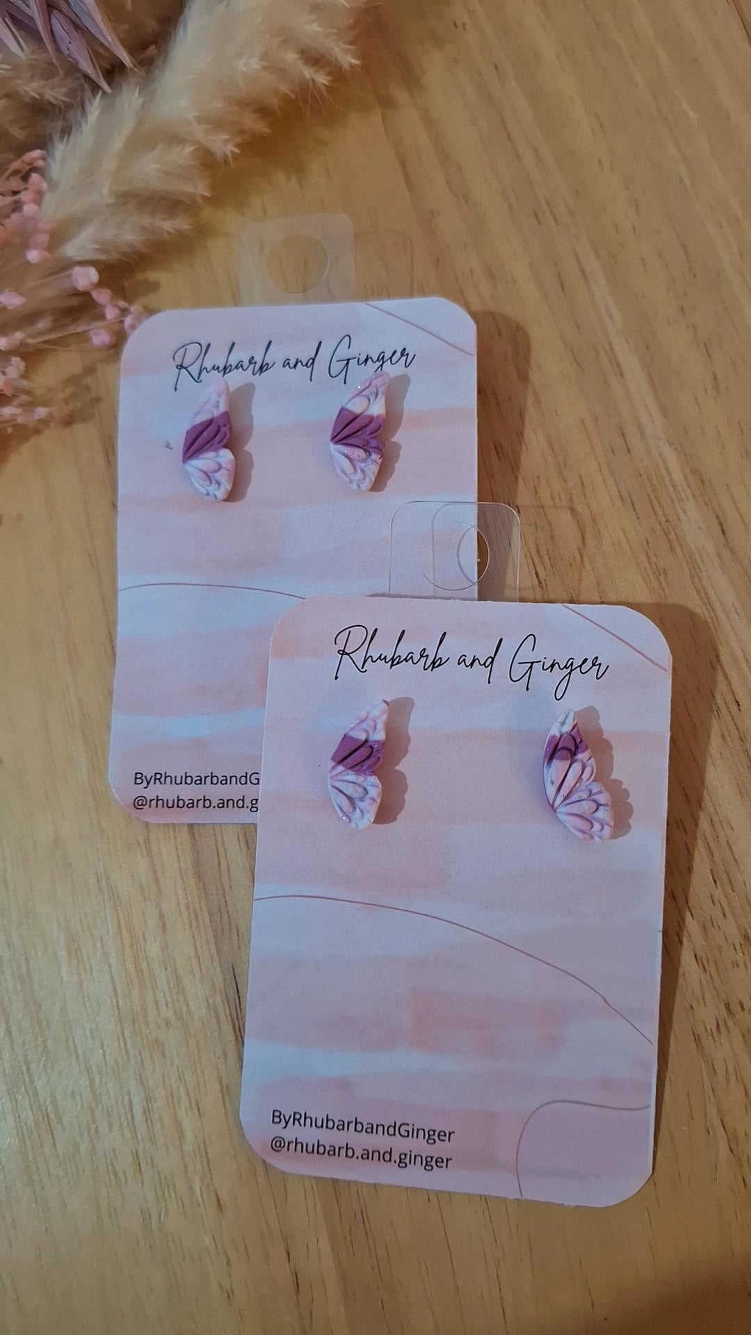 Wings Studs by Rhubarb & Ginger