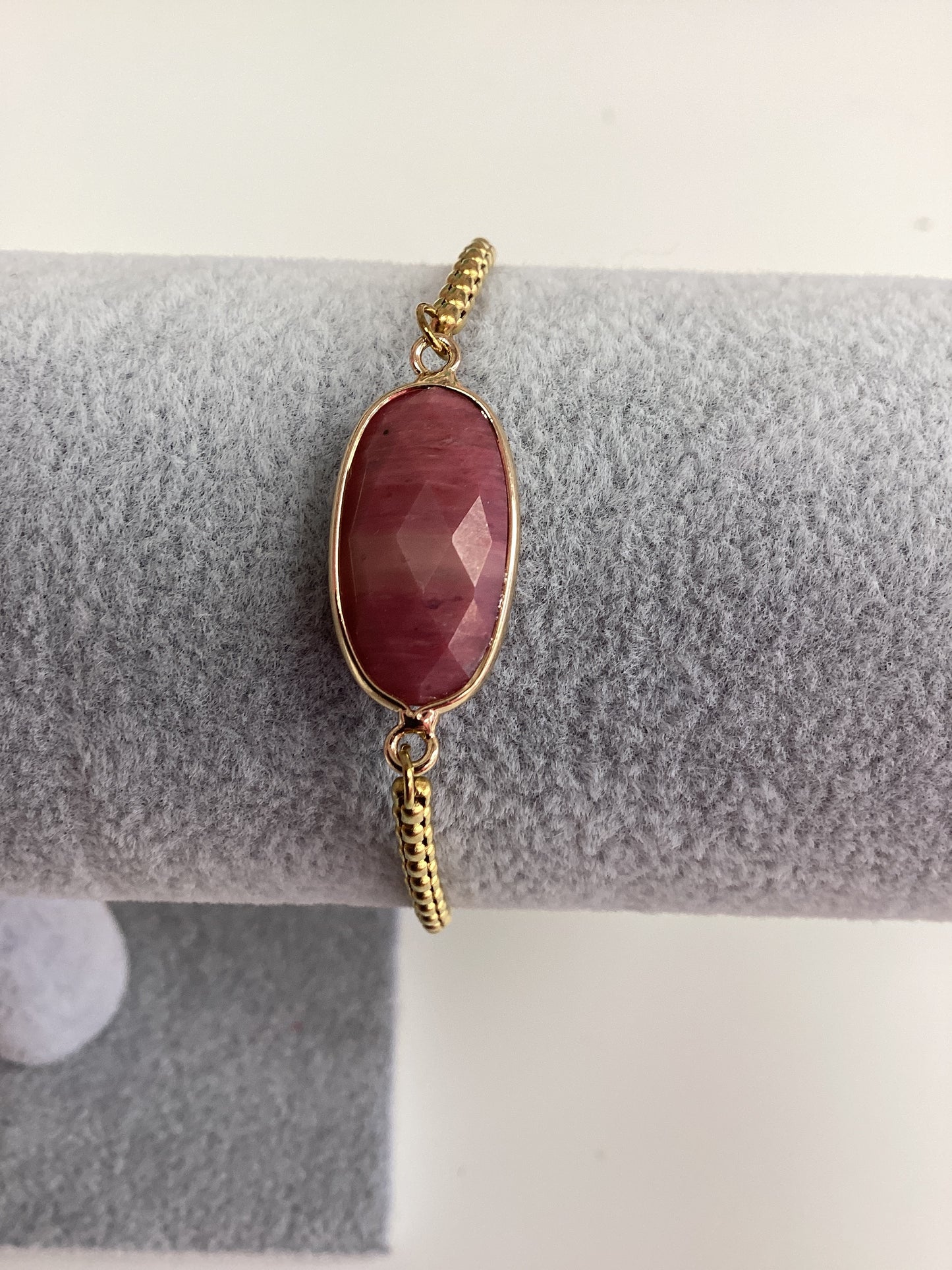 Gemstone Chain Bracelets Silver/Gold by Vida Jewellery