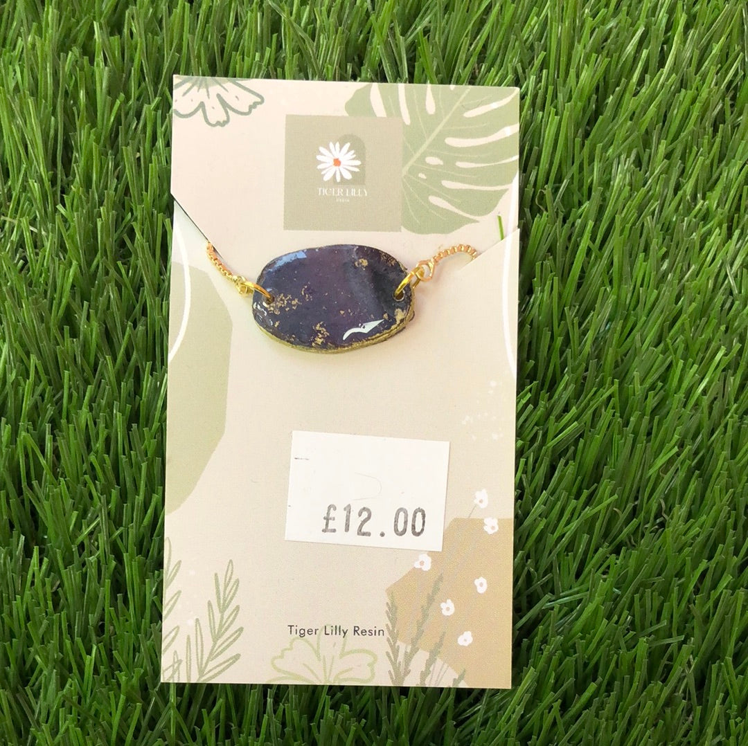 Tiger Lilly Resin Bracelet