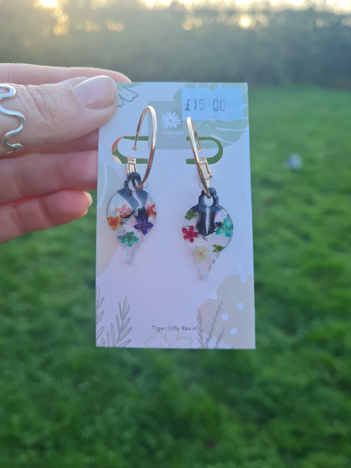 Resin Earrings by Tiger Lily Resin