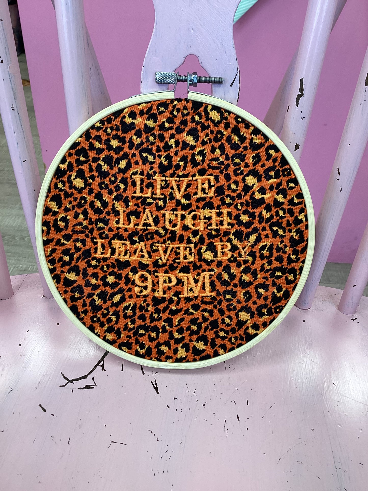 Live laugh leave by 9pm by Toria Creates