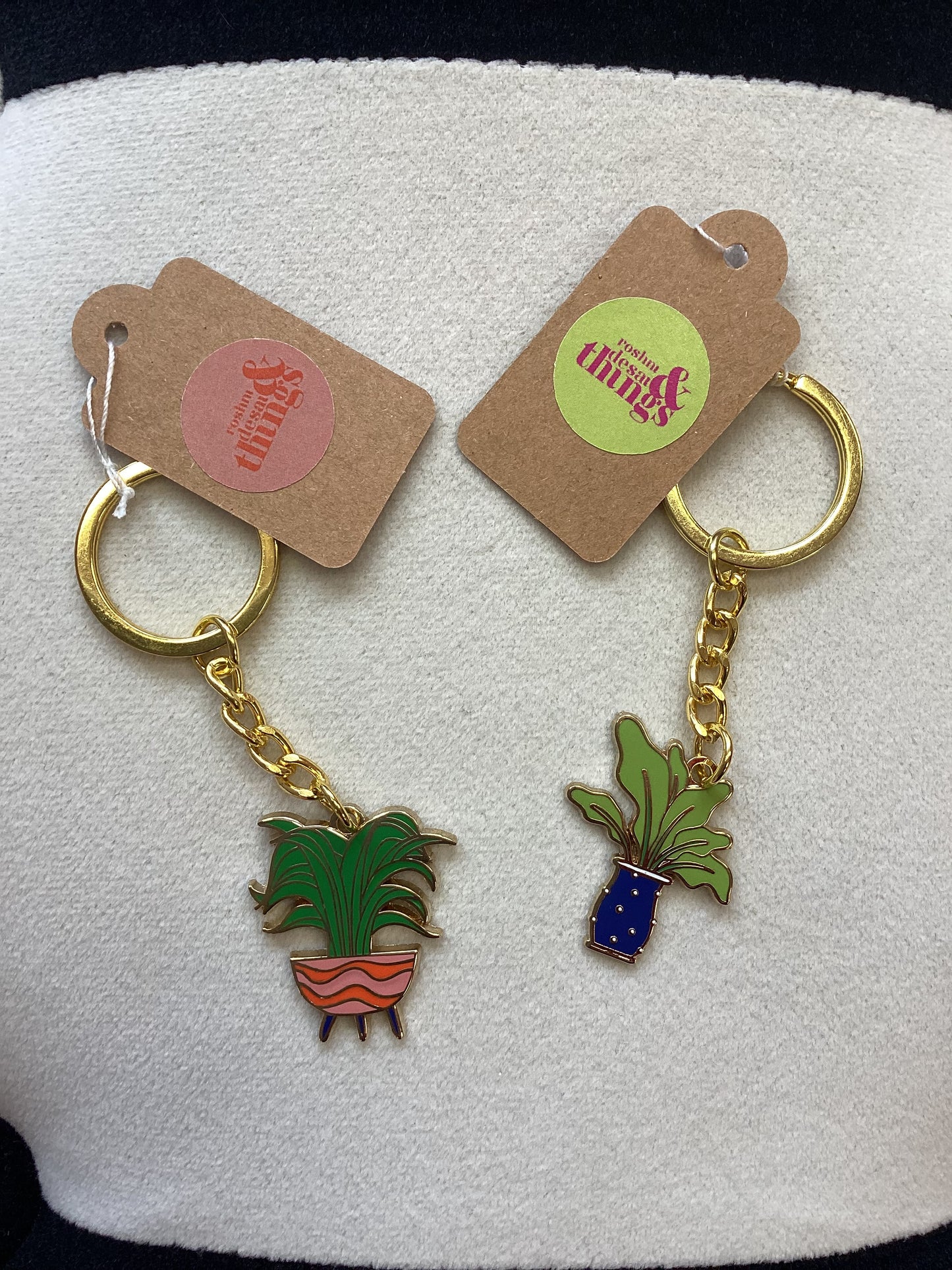 Roshni Desai - potted plant Keyring