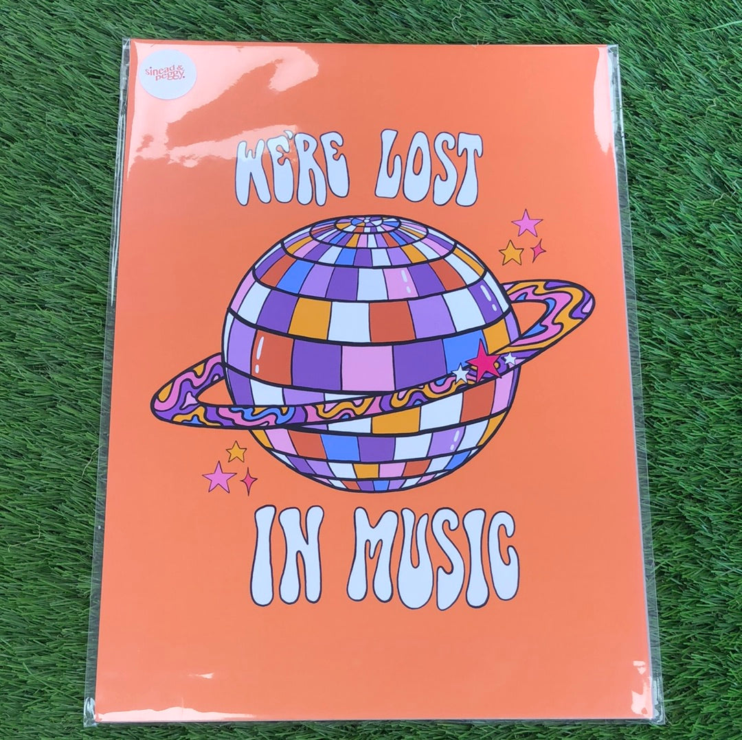 Sinead & Peggy A4 Print - We're lost in Music