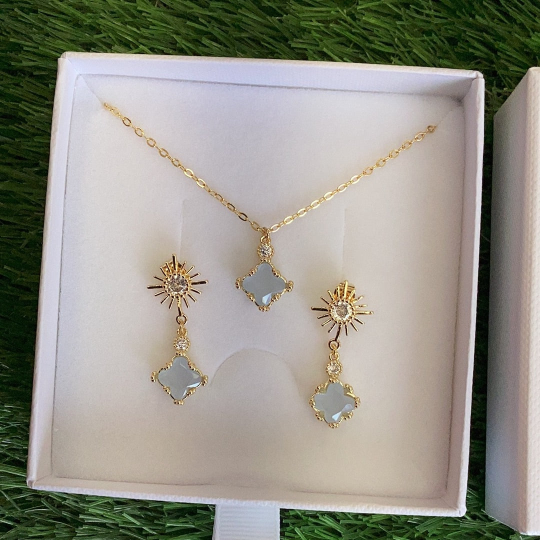 Sian Mellor Bridal Collection Necklace & Earring Set 006
