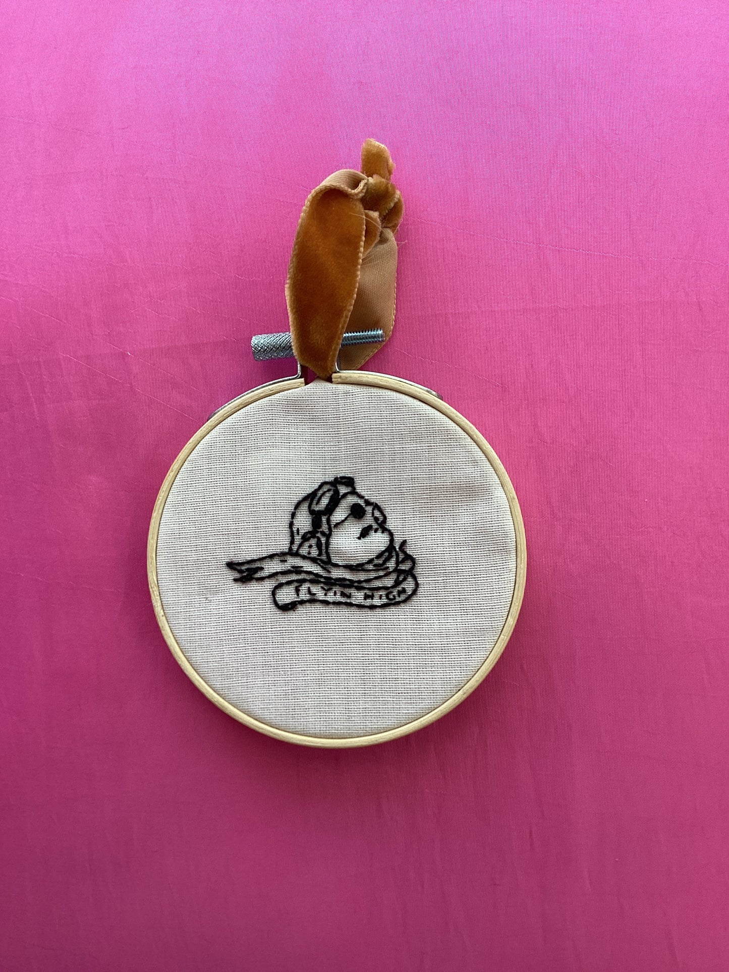 Flying’ high hoop by Embroider Geek