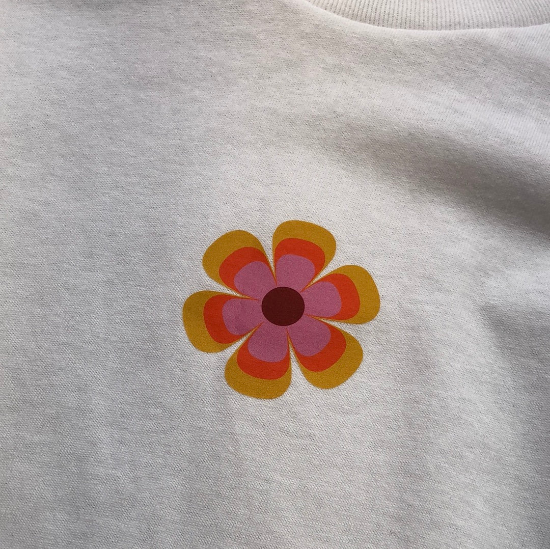 Sian Mellor White Flower T-Shirt