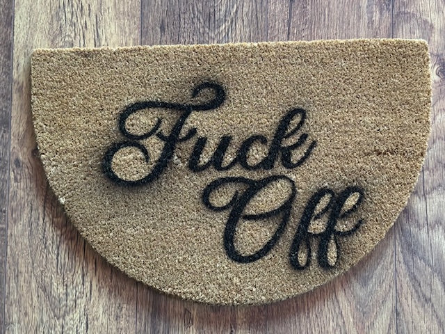 Half moon Door mat by The Campervan Crafter