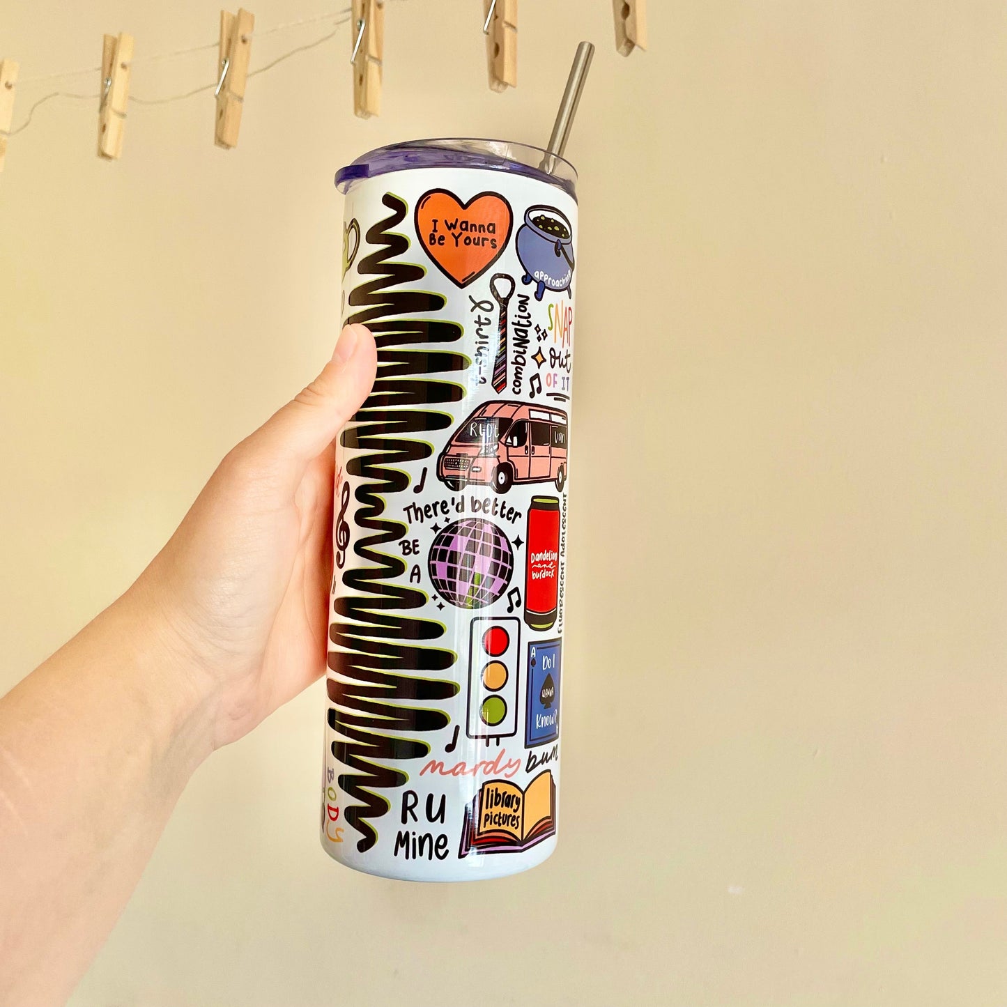 Tumbler bottles by Destiny May Design