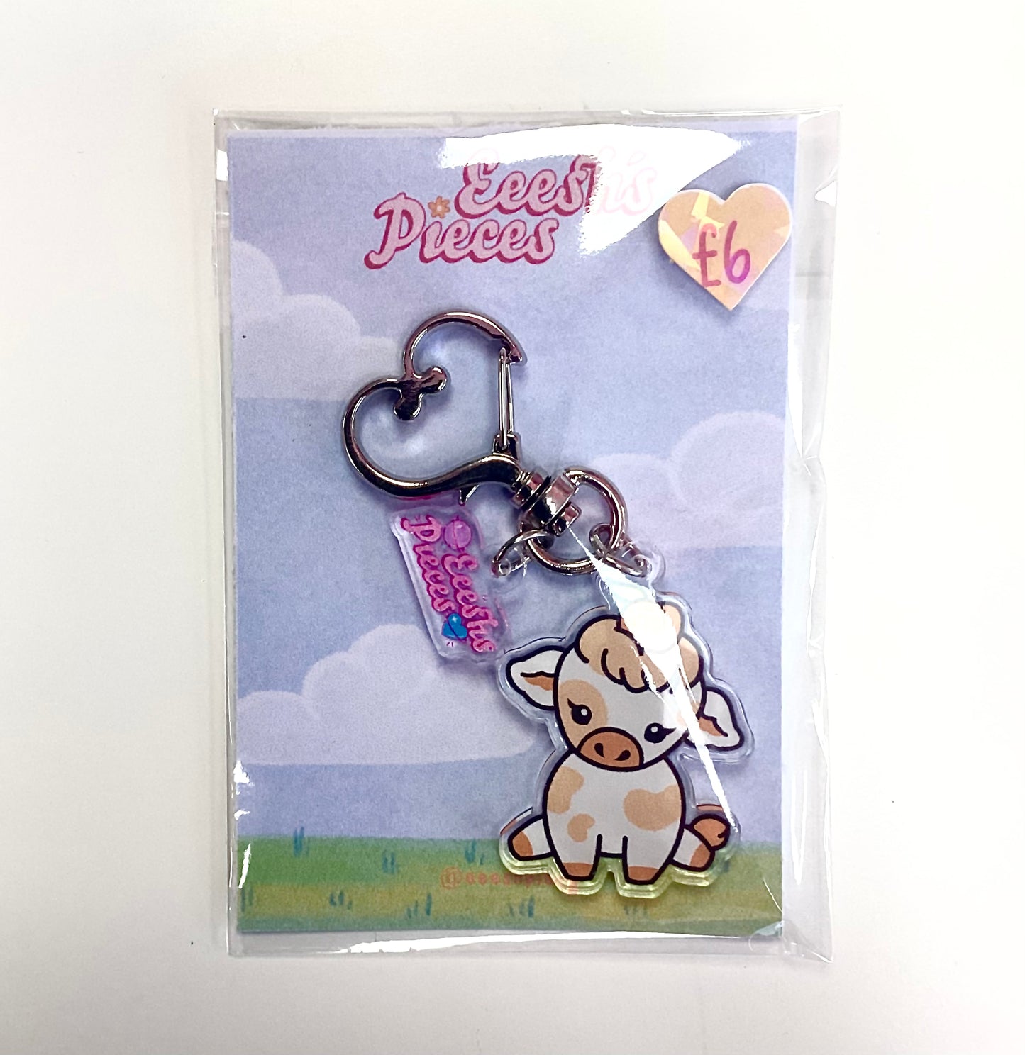 Eeesh’s Pieces Cow Keyring
