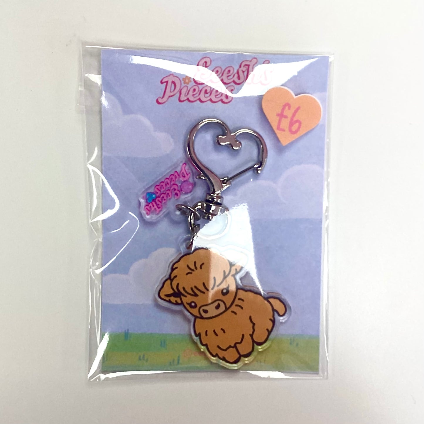 Eeesh’s Pieces Cow Keyring