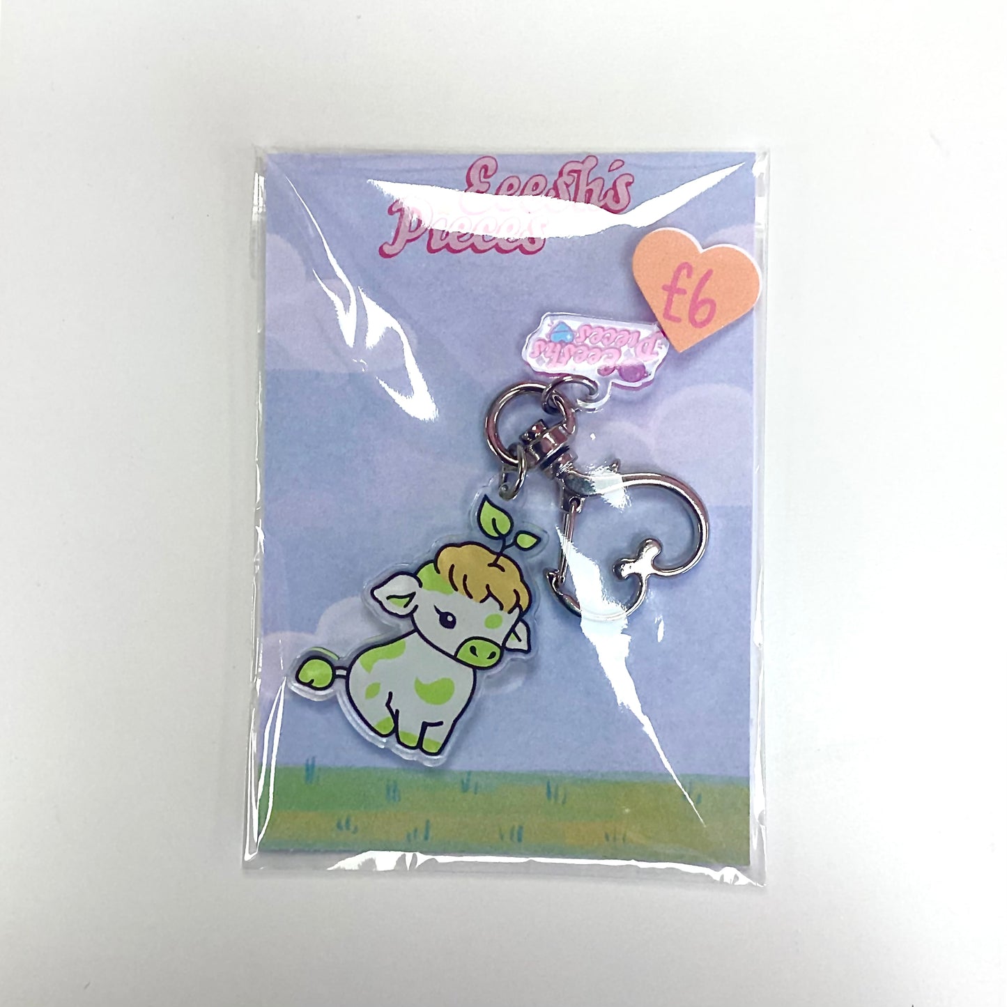 Eeesh’s Pieces Cow Keyring