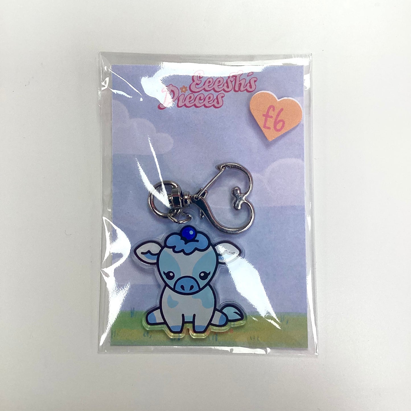 Eeesh’s Pieces Cow Keyring