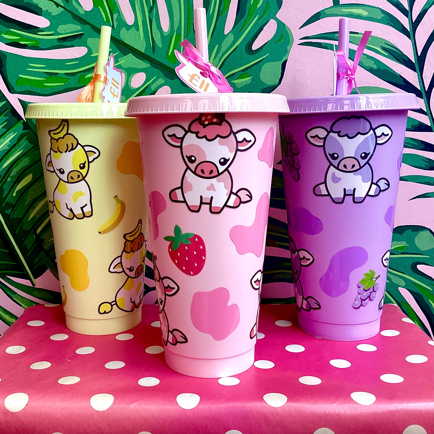 Eeesh’s pieces fruit cow tumbler