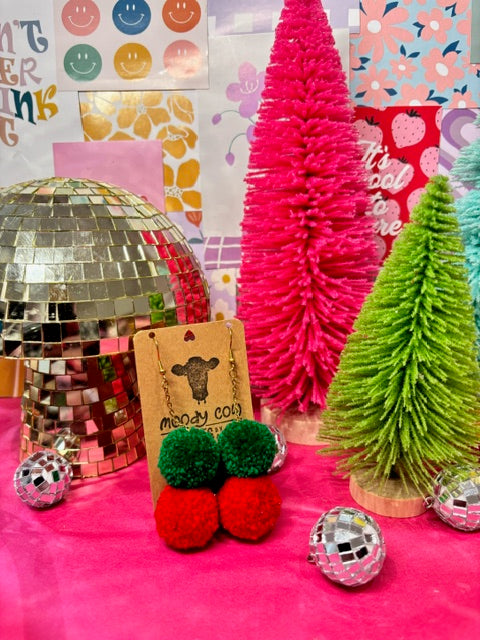 Pom Stack earrings - Moody Cow