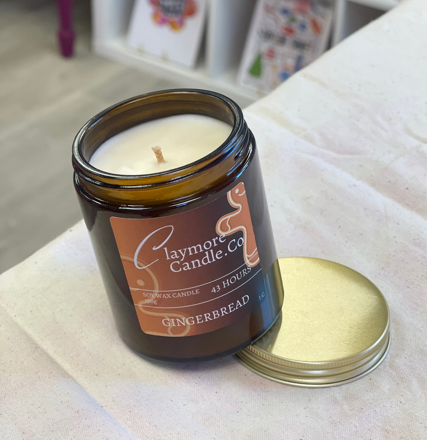 Gingerbread Candle by Claymore Candle. Co