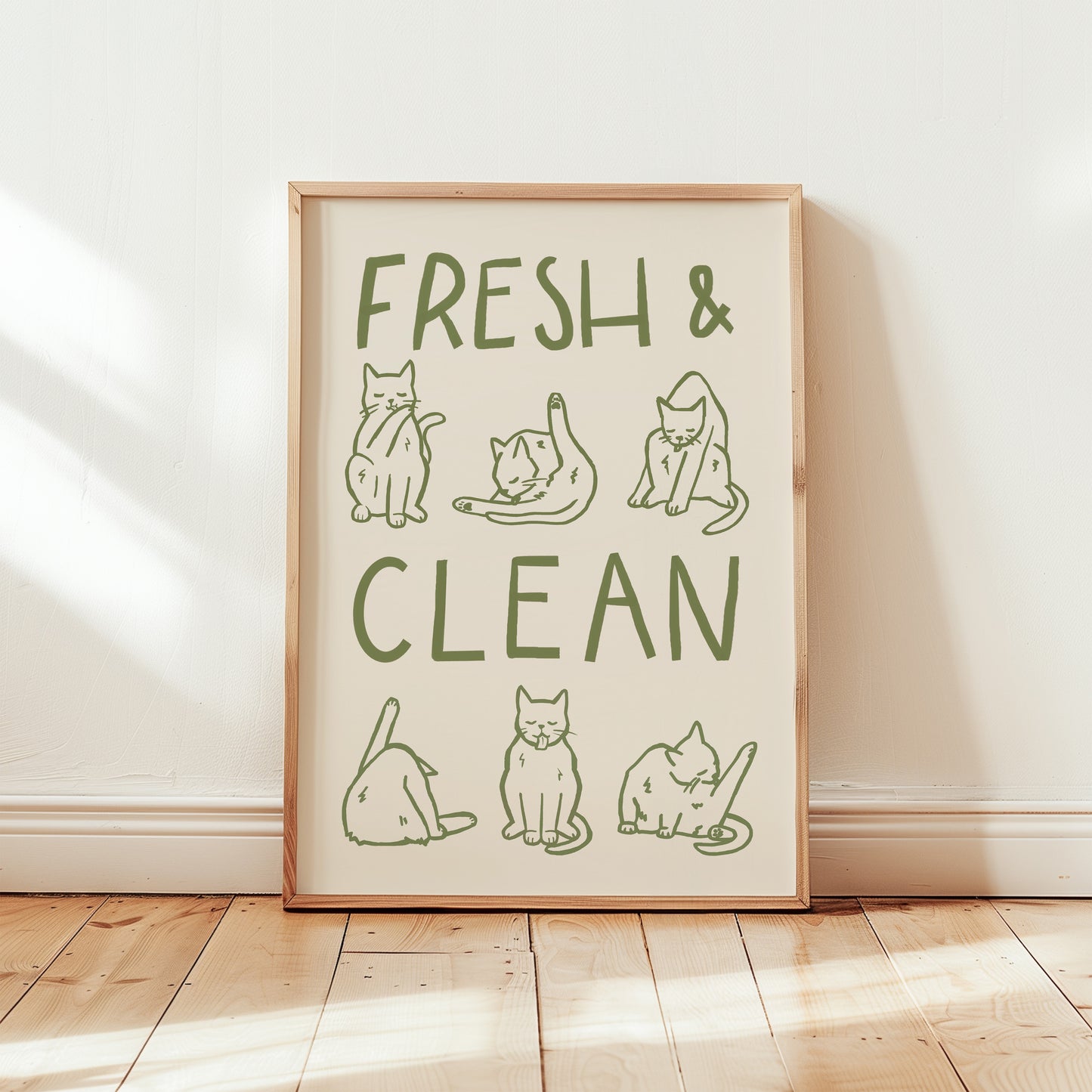 Fresh & Clean A4 Print by Designed by Leanne