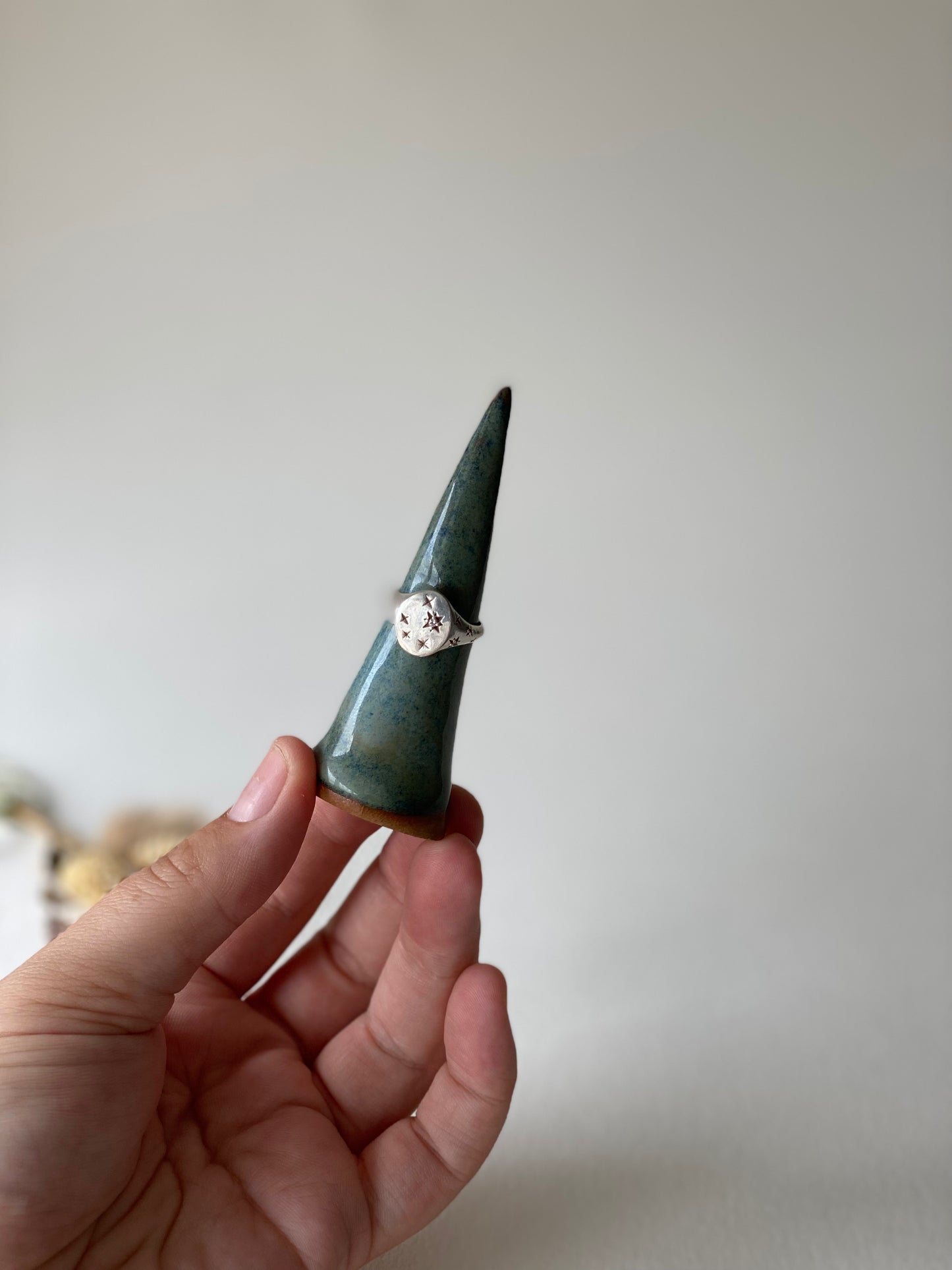 Blue Ember Ring Point - by Ceramics in the Annexe