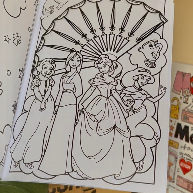 Disney colouring book by Destiny May Designs