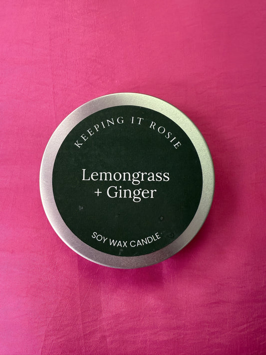 Lemongrass & Ginger candle by Keeping It Rosie