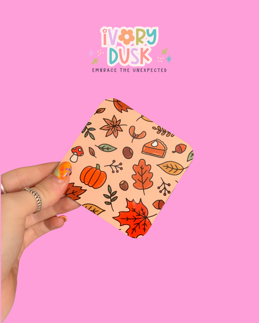 Autumn Leaves Coaster by Ivory Dusk