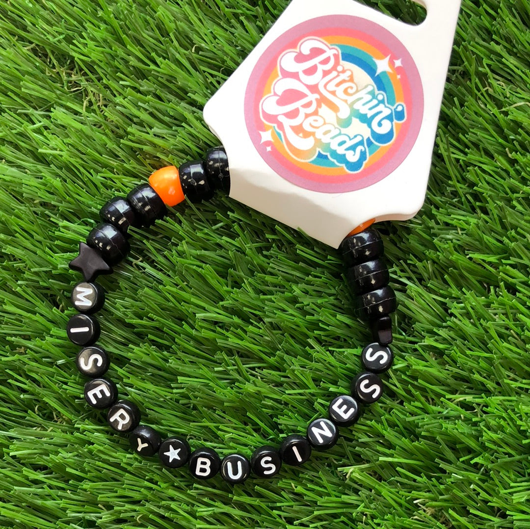Bitchin Beads Black Bracelets