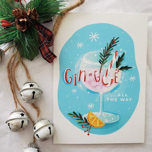 Christmas Gin Card by Anna Cheng