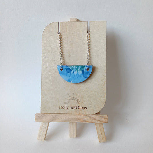 Reversible half moon necklace Small - Dolly and Pops