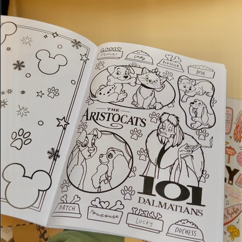 Disney colouring book by Destiny May Designs