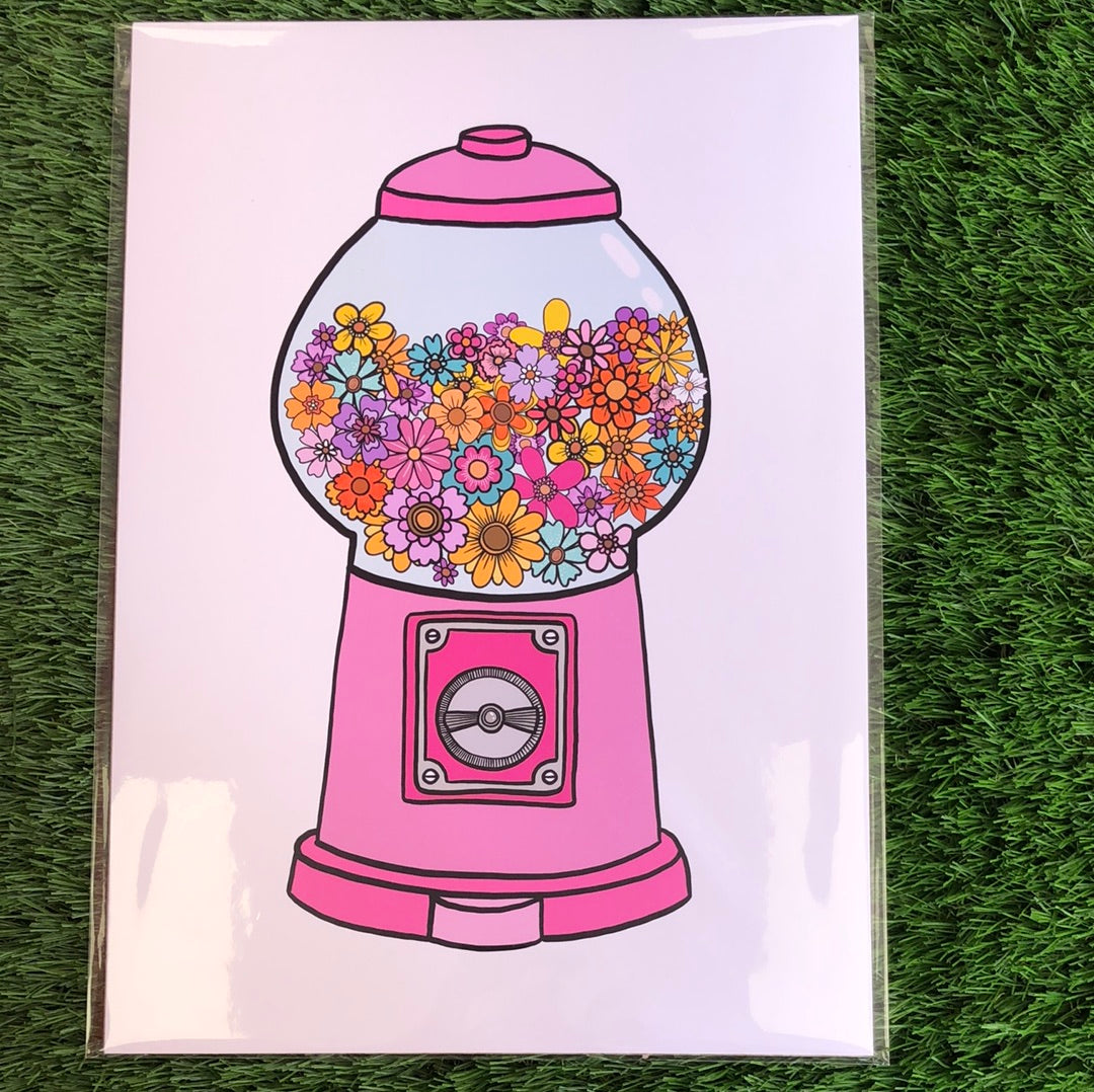 Sinead & Peggy A4 Print Floral Gumball