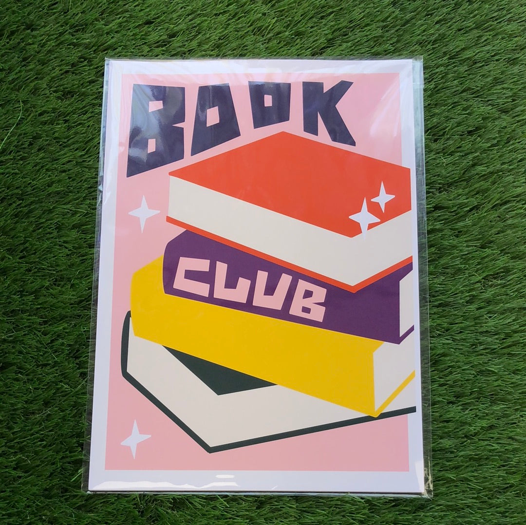 Natalie Cass Art A4 Print - Book Club